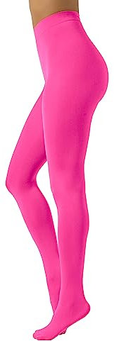CALZITALY Collants Opaque en Douce Microfibre de Couleur | S, M, L, XL, XXL, 3XL, 4XL | 80 DEN | Fabriqué en Italie (3XL, Fuxia)