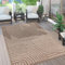 Paco Home Outdoor Teppich wetterfest & langlebig Moderne Boho-Designs mit 3D-Effekt Skandi-Look UV-beständig & robust für Balkon, Garten, Wohnzimmer & Küche, Grösse:240x340 cm, Farbe:Beige 4