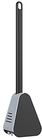 Zunedhys Golf Toilet Brush No Dead-End Wall-Mounted Long-Handled Toilet Brush Bendable Brush Head to Clean Black