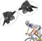 SYXLS Schalthebel Shifter 3x8 24Gang Schalthebel mit Bremshebel, Bicycle Gear Lever Rennrad Bremshebel mit Ganganzeige, für Mountainbike für Fahrräder Rennrad Mountainbike City Bike Faltrad