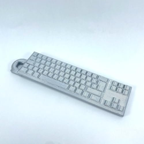 3D Cabin Weihnachtsbaumkugel mit Computer-Tastatur, Baumschmuck aus Kunststoff für Weihnachten