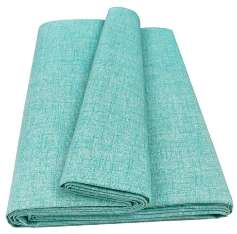 emmevi Sofaüberwurf aus Baumwolle, Überwurf für Bett, Sofa, Sessel, 170 x 280 cm, Türkis Pastell