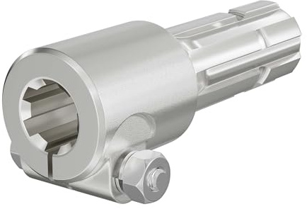 WilTec Toma de Fuerza, PTO 175 mm Casquillo Eje Estriado 1 3/8 6 Eje de Salida 1 3/4 6 Tractor