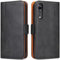 Handyhülle für Huawei P20 Pro Hülle, Premium Leder Klapphülle Handytasche, lederhülle Schutzhülle mit [Standfunktion] [Kartenfächern] für Huawei P20 Pro, Schwarz