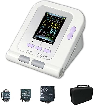 YAODFYL Elektronisches Blutdruckmessgerät Für Veterinäre, Mit Aufbewahrungstasche, Oberarm-Blutdruckmessgerät, Blutdruckmessgerät Für Die Hunde-/katzenpflege(3 Manschetten)