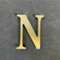 6,6 cm massiver Messingaufkleber, englische Buchstaben, Metall-Alphabet-Buchstaben, Ornament, Wandaufkleber, selbstklebende Buchstaben und Zahlen, Hausadressschilder, Türnummern, Buchstaben,