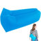Tumbona inflable para interiores y exteriores, autoinflable, impermeable, resistente al desgarro, para camping, playa, parque, piscina, picnics, color azul