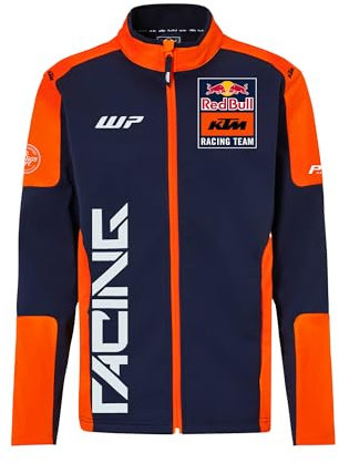 Red Bull Veste softshell KTM Replica Team - Pour homme Bleu/orange (FR/ES, Alpha/lettres, TTG, Taille normale, Taille normale, Bleu)
