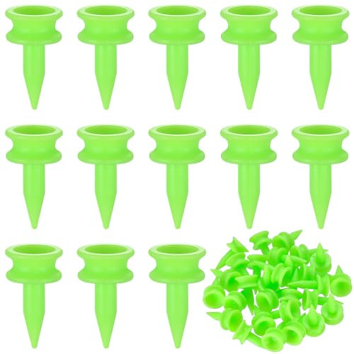 100 Count Green Golf Tees Plastic, 25mm Small Castle Golf Tees, Winter Golf Tees, Small Castle Tees Golf Ball Tees, Golf Accessories, Gift for Golf Enthusiast Gift