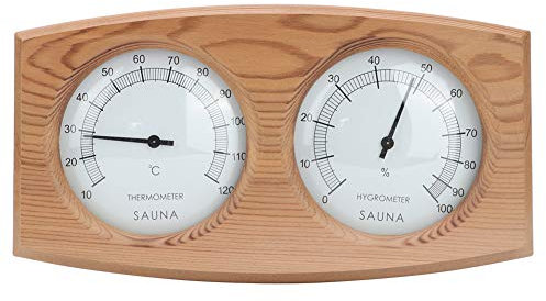 Termoigrometro in Legno Sauna Bagno Turco Accessori Termoigrometro