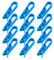 WIKEXINGLONGER 10 Packs Bin Bag Clips Garbage Clips Anti-Slip Waste Bin Bag Clamp Clips Rubbish Bag Fixed Clip Plastic Trash Can Clip for Kitchen Garbage Waste Trash Can Junk Bag Fixed Clips