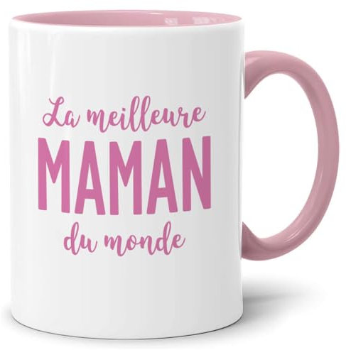 LOZACHE Tasse Maman, La Meilleure Maman du Monde Mug Tasse à Café, Cadeau pour Maman Mère Anniversaire, Noël, Fête des Mères (pour Maman)