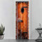 Odot Rideau Occultant Porte avec Oeillets,Imprimé Planche en Bois 3D Rideaux de Porte Rideau de Séparation de Pièce Rideau de Porte Interieur pour Salon Chambre Fenetre (Style Vintage,80x180cm)