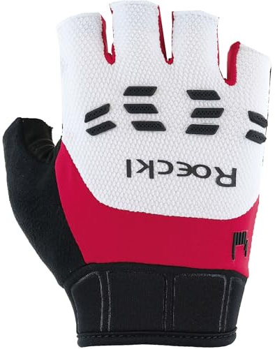 Roeckl Sports Iseler 2 Fahrrad Handschuhe kurz weiß/rot 2025: Größe: 9