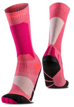 X-Socks Ski Discover OTC Junior - Kinder-Hochleistungs-Skisocken für verbesserten Komfort, optimale Leistung und Langlebigkeit auf der Piste für junge Skifahrer - Blaue Blüte/Marine, 24-26