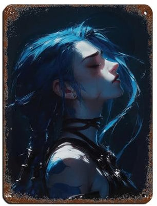 Jinx Poster Arcane Jinx Poster, Blechschild, Vintage, Metall, Pub, Club, Café, Bar, Zuhause, Wandkunst, Dekoration, Poster, Retro, 30 x 40 cm