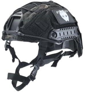 Kecrotac Casco de airsoft tipo PJ, táctico, militar, paintball, airsoft, casco rápido con cubierta