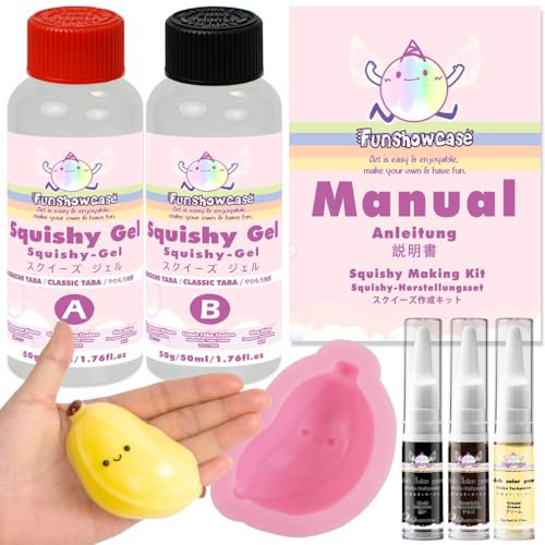 Obst Squishy Bastelset Flüssigsilikon Banane Silikonform Farbpaste