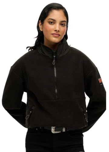 Superdry Damen Active Fleecepullover mit halbem Reißverschluss