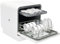 TONFEION Mini lavavajillas, lavavajillas de mesa de 4 a 6 personas, lavavajillas de mesa de bajo consumo con 4 programas, secado al aire caliente y 72 h antibacteriano, color blanco