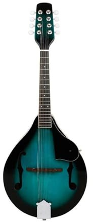 Mandoline électro acoustique 8 cordes en bois massif qualité professionnelle touche en palissandre Mandoline pour Débutants
