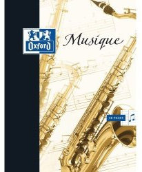 OXFORD Cahier de musique 170 x 220 mm séyès + portée 48 Pages