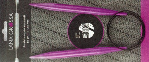 LANA GROSSA Rundstricknadel Kunststoff, Länge 60 cm / Stärke 10.0