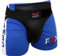 Fox de Fight Messieurs Coquille Homme Profonde Protection Abdomen tiefsc Huts protège-Abdos/PU de Protection en Cuir, Noir