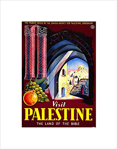 The Art Stop TRAVEL VISIT PALESTINE BIBLE LAND JERUSALEM ISRAEL VINTAGE FRAMED PRINT B12X139