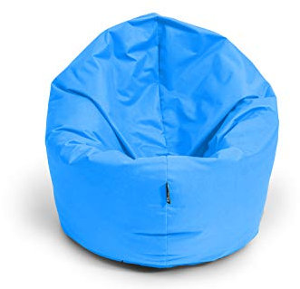 BuBiBag XXL Sitzsack, Riesensitzsack für Erwachsene - XXL Sitzsäcke, Sitzkissen oder Gaming Sitzsack, geliefert mit Füllung (145 cm Durchmesser, königsblau)