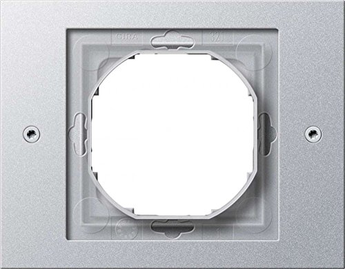 Gira Rahmen 021165 1fach TX_44 (WG UP) alu, Silber