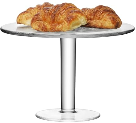 LSA International Klara Cakestand (high) Ø30cm Clear| 1 Unit | Mouthblown & Handmade Glass | KL02