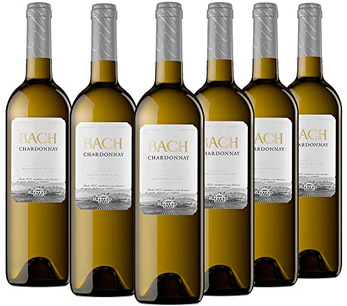 Bach Chardonnay - Vino Blanco, 100% Chardonnay - Caja 6 botellas 75cl