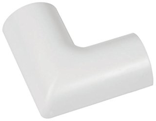 D-Line | Clip-Over Flat Bend | white 30x15mm Bag of 5