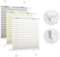 Victoria M. Easyfix Plissee Faltrollo ohne Bohren, zum Klemmen oder Kleben, Sonnenschutz Sichtschutz Fenster, 60 x 100 cm, Creme