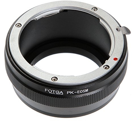 Objektivadapter für Pentax K/PK Mount Objektiv an Canon EOS M EF-M M2 M3 M5 M6 M10 M50 M100 spiegelloser Kamera-Adapterring