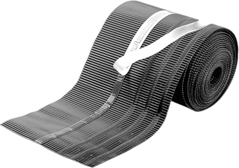 AGROHIT Traufband aus Aluminium, Traufenrolle für Wasserableitung, Traufband mit Butylklebestreifen für Abdichtung & Korrosionsbeständiger Beschichtung, 230 mm Breite, 10 m Länge, Grafit