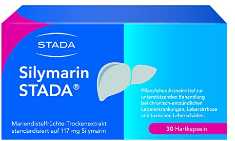 Silymarin STADA – pflanzliches Arnzeimittel mit Mariendistelfrüchte-Trockenextrakt zur Anwendung bei Lebererkrankungen, Leberschäden und Leberzirrhose – 1 x 30 Hartkapseln