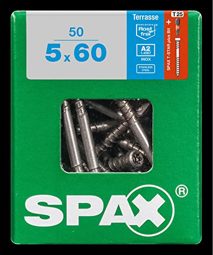 Vis Spax 'A2' Inox 60 x 5 mm - 50pcs