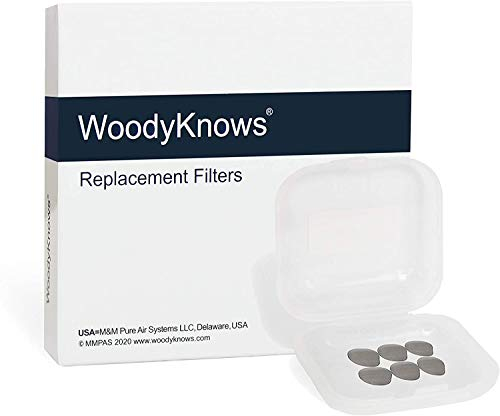 Filtri di ricambio per filtri nasali ultra traspiranti WoodyKnows (Filtro di ricambio - stretto, L 12 pezzi)