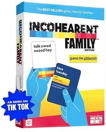 WHAT DO YOU MEME? Incohearent Family Edition - The Party Game Where You Compete to Guess The Gibberish (Cover May Vary)