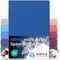 etérea Premium Spannbettlaken 140x200cm - 160x220cm Blau – extra Jersey Spannbetttuch bis 35cm Höhe – 160 g/m² gekämmte Baumwolle – Boxspring & Wasserbett Bettlaken