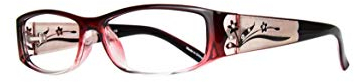 EYEBOGO Kaylee Strass Lesebrille für Damen, Damen Lesebrille, Frauen Lesebrillen (Burgund, 3.50)