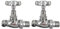 BETTERathrooms.com Chrome Traditional Straight Radiator Valves
