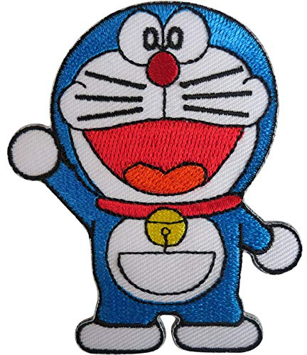 Doraemon Patch Embroidered Badge Iron Sew On T Shirt Jeans Japanese Manga Anime