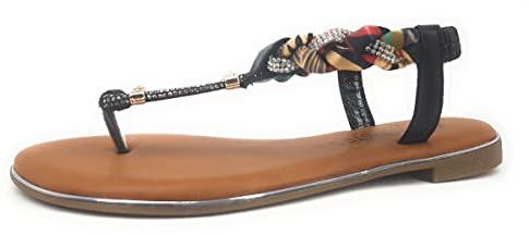 Laufsteg München Damenschuhe Sandalen Dianetten Sandalette Mehrfarbig Freizeit, Schuhgröße:36 EU