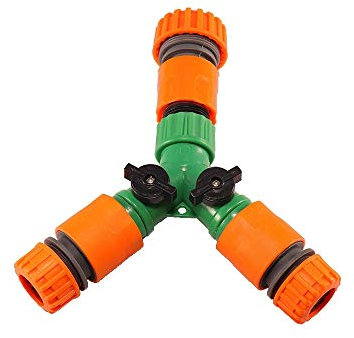 QSCTYG Splitter per Tubo da Giardino Tubo for innaffiare Tap Tap 3 Vie Y Connettore 1/2 3/4 1 Tubo Attacco rapido Irrigazione Valve Water Garden Splitter 1Set 762 (Diameter : 3/4'')