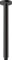 hansgrohe Deckenanschluss Vernis Blend, Deckenanschluss 30cm, Mattschwarz