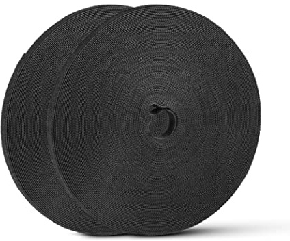 54 Yards x 1/2 Inch Reusable Cable Ties - BSELEYY Adjustable Cord Straps Cable Management Tape Cord Organization Straps Hook Loop Tape Cord Wrap for Home,Office, Wire Bundling (27Yd x 2 Rolls)