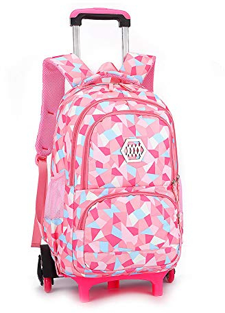 CONPHERON Rucksack mit Rollen für Kinder, Schultrolley Schultaschen Schulrucksack Trolley Kinderrucksack für Junge und Mädchens Klasse 3-12